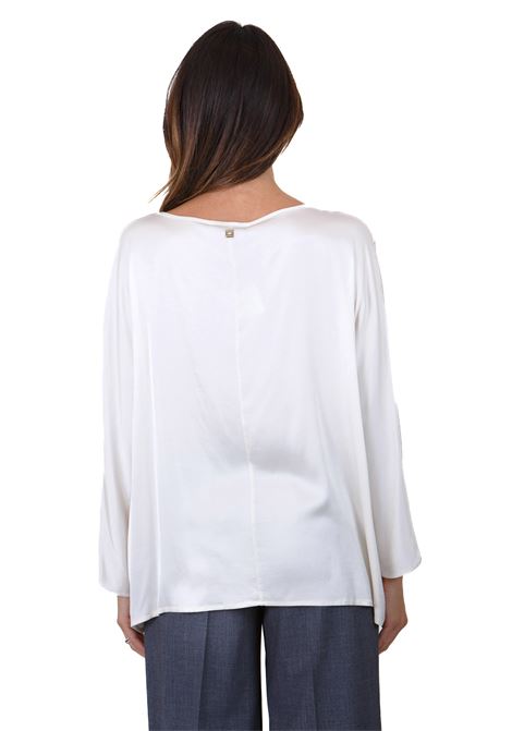 Blusa scollo tondo in satin MANILA GRACE | Bluse | C111VUMA606